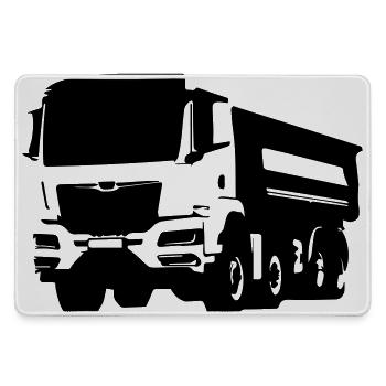 Trucker Life Truck Driver - Large Gaming Mouse Mat - grey - Front