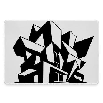 Brutalisme Architecture - Grand tapis de souris gamer - bruyère - Devant