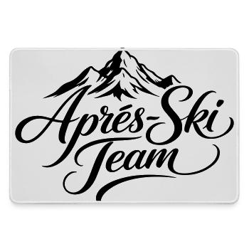 Après Ski Team Mountains - Large Gaming Mouse Mat - grey - Front
