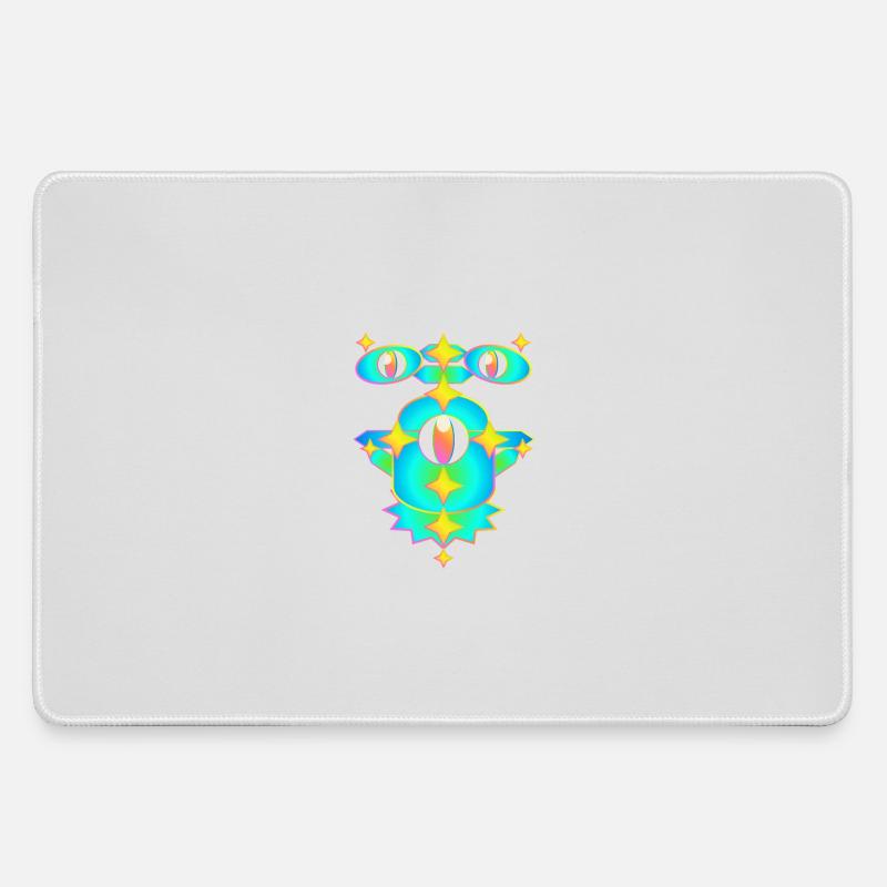 Star Miles Version 2 - Large Gaming Mouse Mat - grey