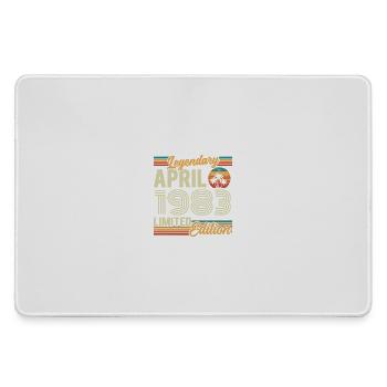 April 1983 43rd Anniversary Gift - April 1983 - Large Gaming Mouse Mat - grey - Front