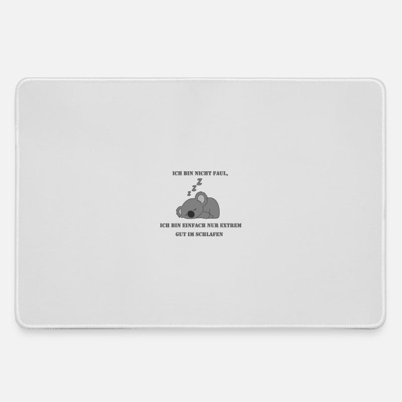 Koala Lazy - Large Gaming Mouse Mat - grey