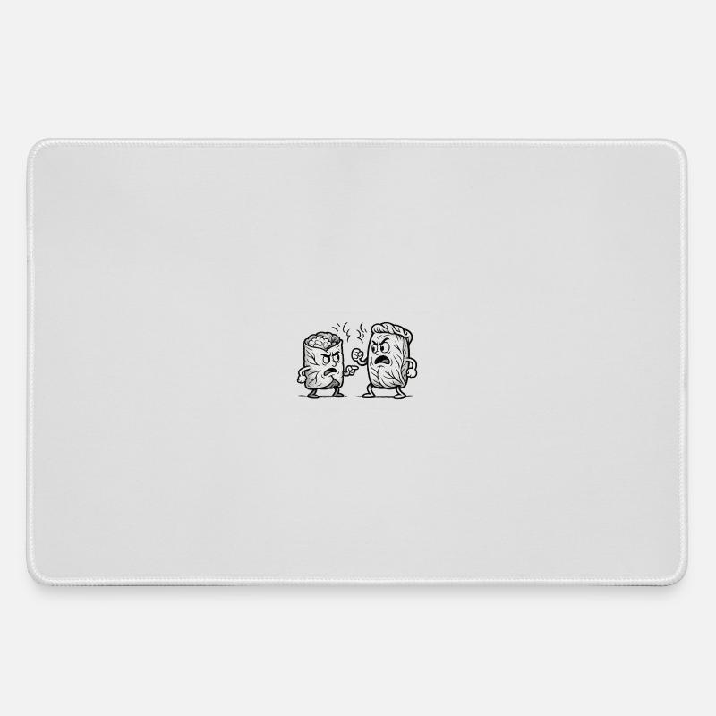 Arguing Dolma vs Golubzi - Large Gaming Mouse Mat - grey