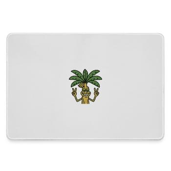 Funny Musa BananenPalme Cartoon peace Sommer - Mousepad groß für Gamer - Grau - Vorne