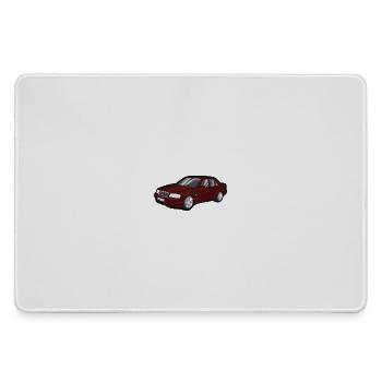 Red cartoon car street look - Large Gaming Mouse Mat - grey - Front