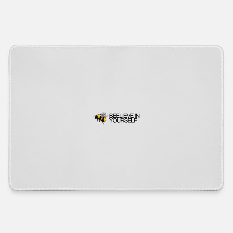 Bumblebee - Beelieve in yourself - Large Gaming Mouse Mat - grey