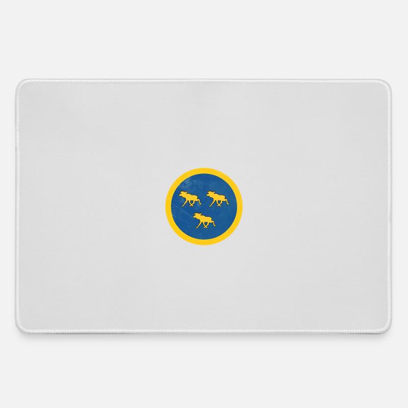 Swedish Moose Force - Large Gaming Mouse Mat - grey