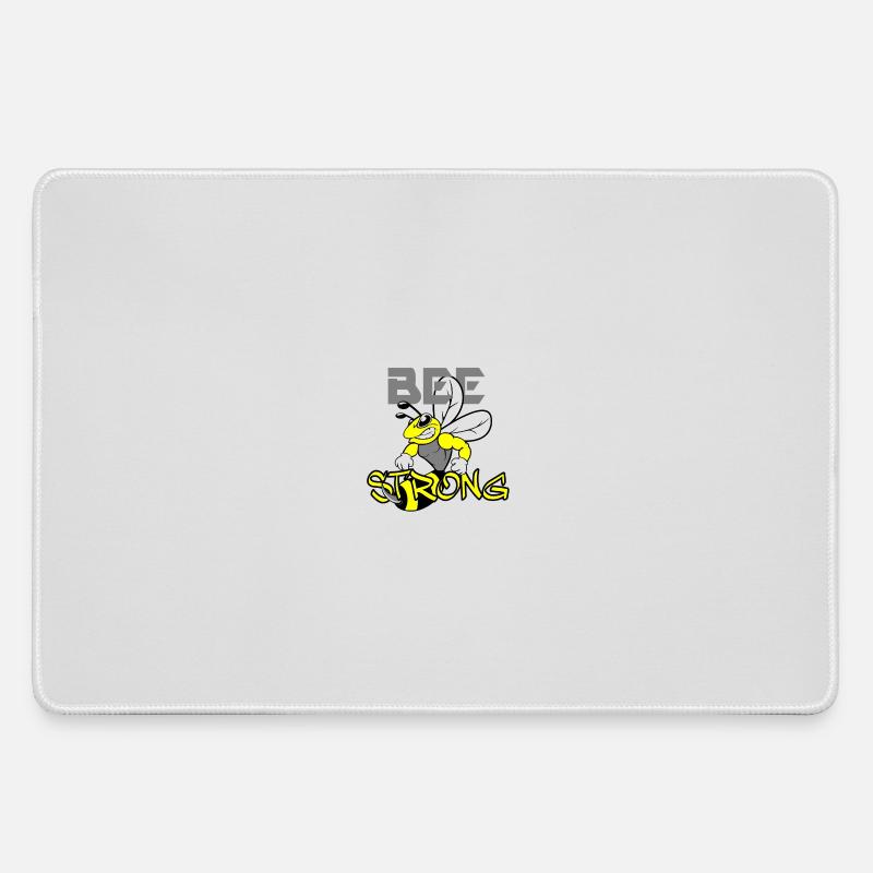 BEE STRONG Biene - Large Gaming Mouse Mat - grey