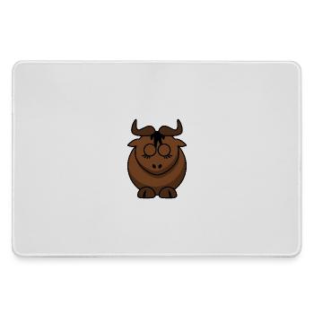 Braunbock Face Design - Large Gaming Mouse Mat - grey - Front