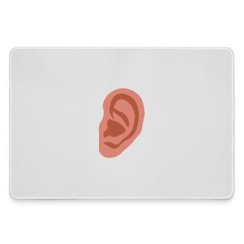 Big ear - Large Gaming Mouse Mat - grey - Front