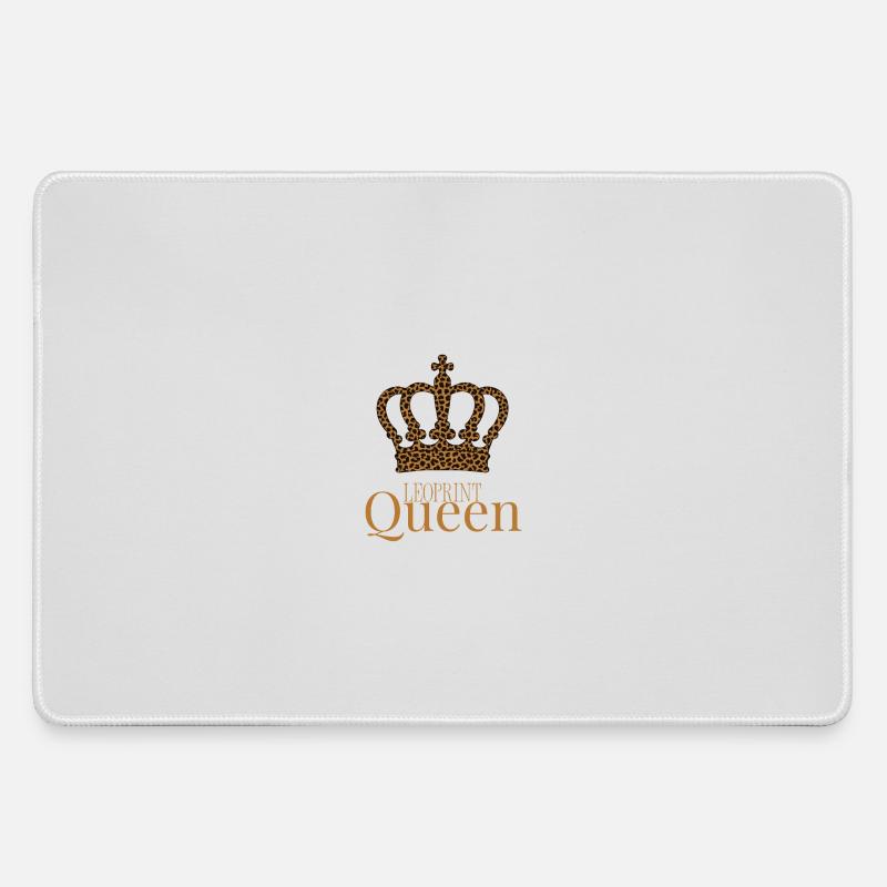 Leoprint Queen Crown - Large Gaming Mouse Mat - grey