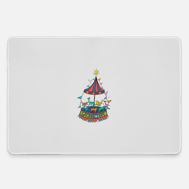 Carousel - Large Gaming Mouse Mat - grey