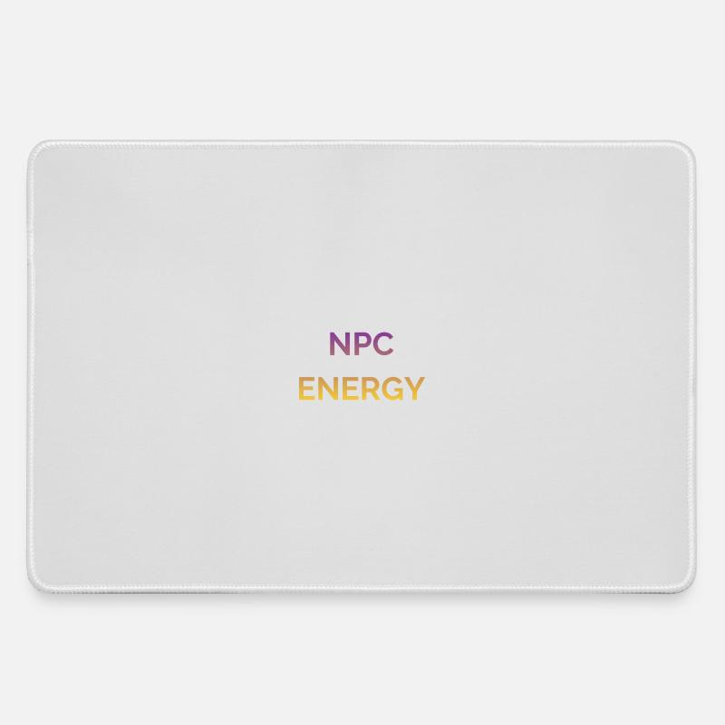 NPC Energy Gradient Logo - Large Gaming Mouse Mat - grey