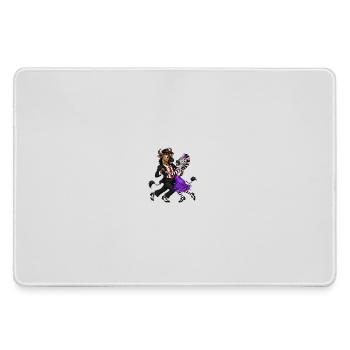 Wildebeest and Zebra in Elegant Swing Dance - Large Gaming Mouse Mat - grey - Front