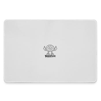 Gehirn Graffiti Mit Mittelfinger - Mousepad groß für Gamer - Grau - Vorne
