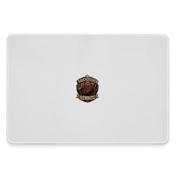 Rauchzeichen vom Rost – Lustiges Grill Motiv - Mousepad groß für Gamer - Grau - Vorne