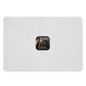 Basel Drachen-Szene - Mousepad groß für Gamer - Grau - Vorne