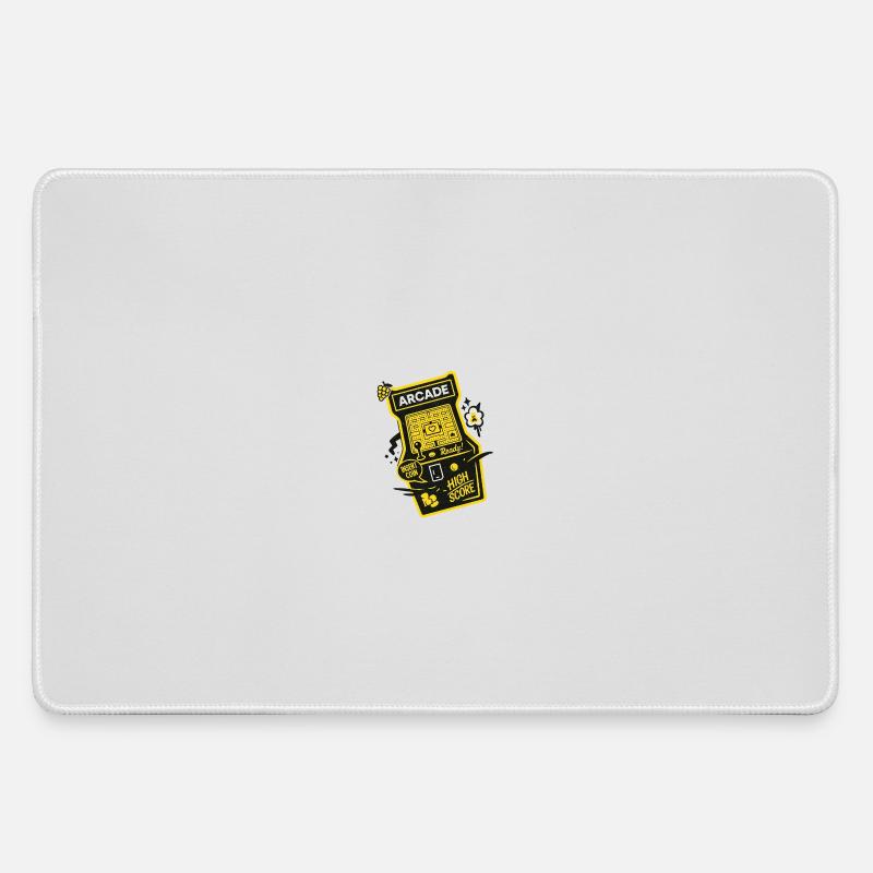 Arcade Ready High Score - Large Gaming Mouse Mat - grey