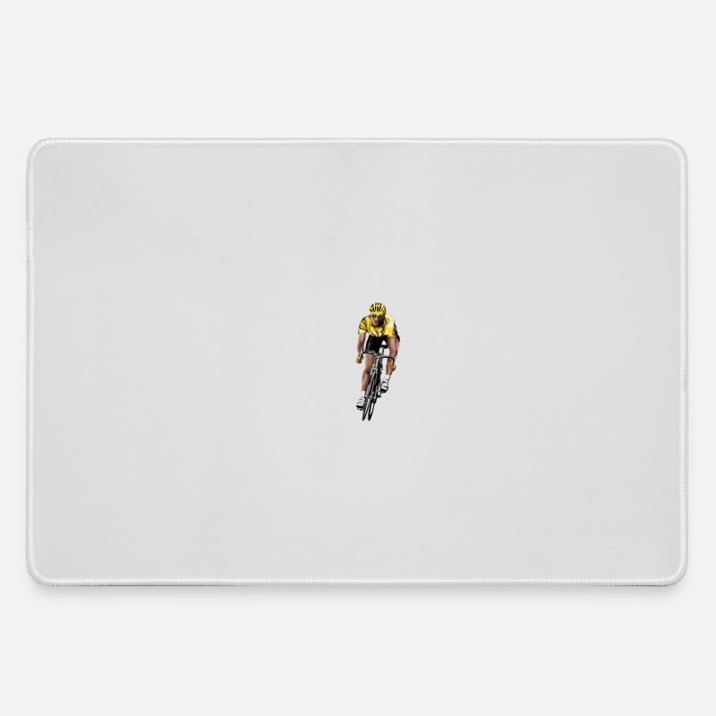 racing bicycle - Large Gaming Mouse Mat - grey