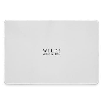 WILD! just wild. - Large Gaming Mouse Mat - grey - Front