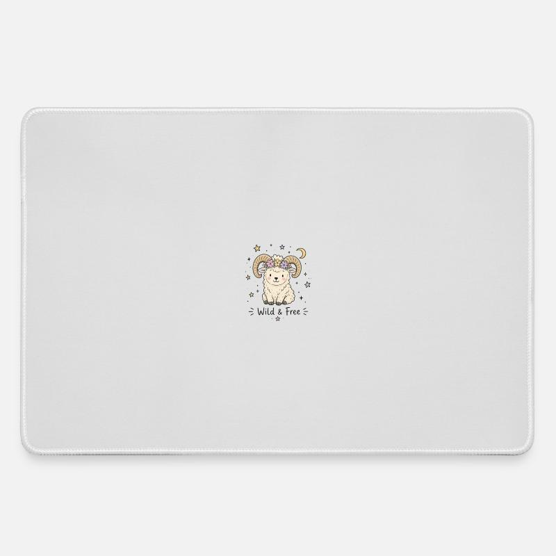 Astro Aries – Wild & Free - Large Gaming Mouse Mat - grey
