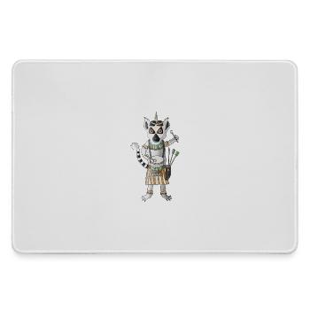 Ring-tailed lemur the beat from the bush - Large Gaming Mouse Mat - grey - Front