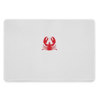 Hummer Meeresfrüchte Maine Lobster Languste - Mousepad groß für Gamer - Grau - Vorne