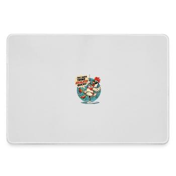 Poulet Danse à la Barre Humour Décalé - Mousepad groß für Gamer - Grau - Vorne