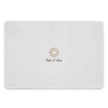 Take It Slow Sun Logo - Grand tapis de souris gamer - bruyère - Devant