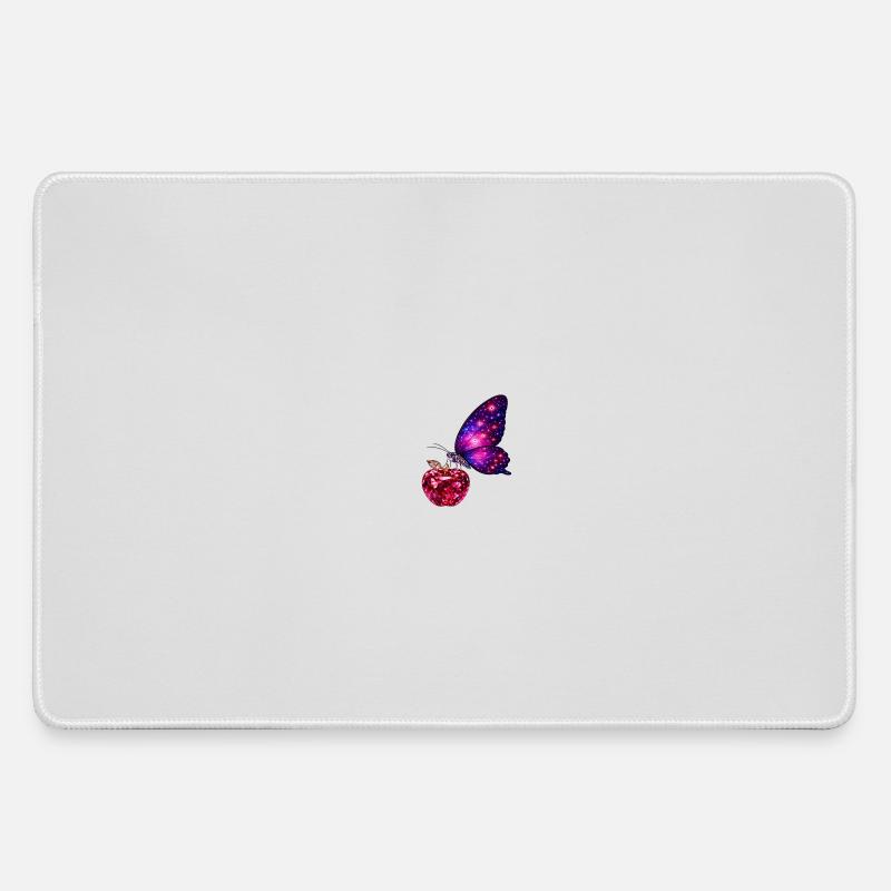 Ruby Life – Power Butterfly - Large Gaming Mouse Mat - grey