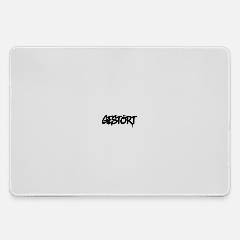 GESTÖRT - Large Gaming Mouse Mat - grey