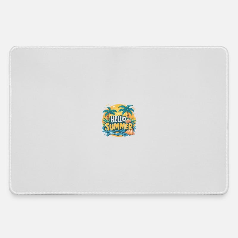 Dazzling elegance HELLO SUMMER - Large Gaming Mouse Mat - grey