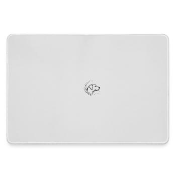 Minimal Dog Muzzle – Abstract Line Art Design - Large Gaming Mouse Mat - grey - Front