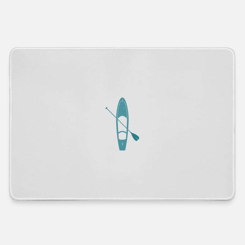 Standup Paddleboard Silhouette - Large Gaming Mouse Mat - grey