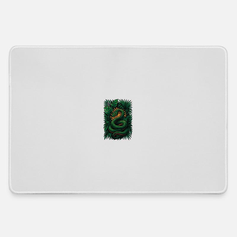 Sunburst Serpent - Large Gaming Mouse Mat - grey