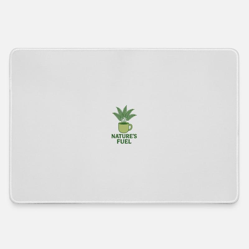 natures fuel - Large Gaming Mouse Mat - grey
