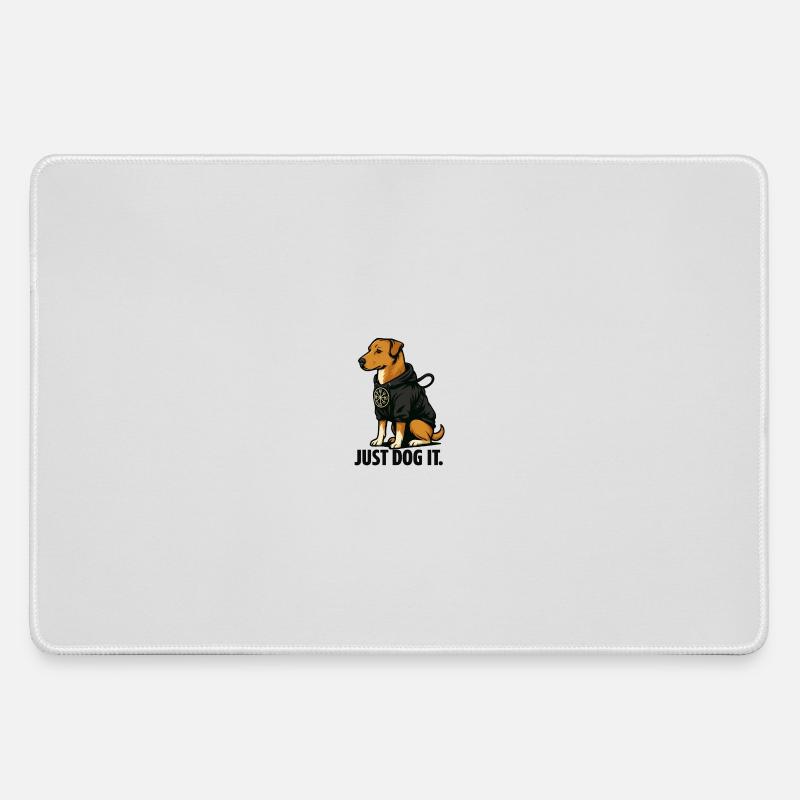 Just Dog It - Large Gaming Mouse Mat - grey