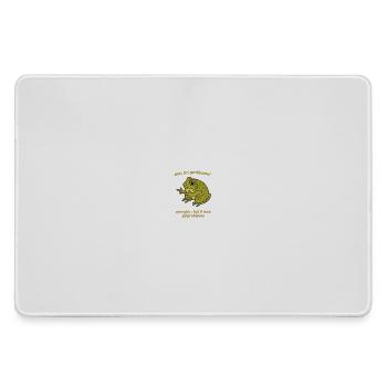 Frosch Sprüche Problemo Remix - Mousepad groß für Gamer - Grau - Vorne
