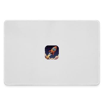 Comic Rocket with Eyes - Large Gaming Mouse Mat - grey - Front