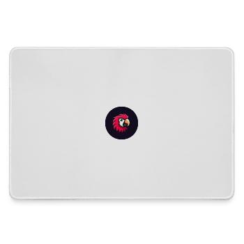 Süßer Papagei im Comic Stil in rot - Mousepad groß für Gamer - Grau - Vorne