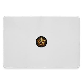 Star, twinkle, gold, galaxy - Large Gaming Mouse Mat - grey - Front