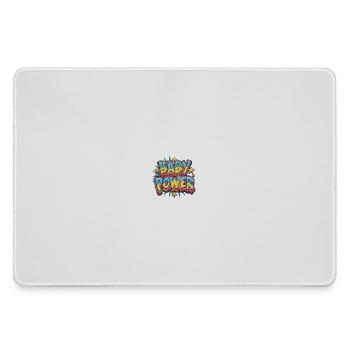 Baby Power Comic Style Design - Large Gaming Mouse Mat - grey - Front