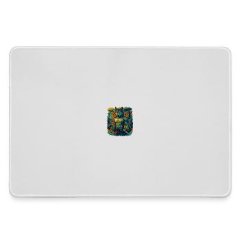 Force de gymnastique forte comme celle d’un loup - Grand tapis de souris gamer - bruyère - Devant