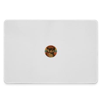 Cool Otter with Sunglasses Retro Design - Mousepad groß für Gamer - Grau - Vorne