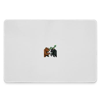 Bears and Bulls Fight Chart - Large Gaming Mouse Mat - grey - Front