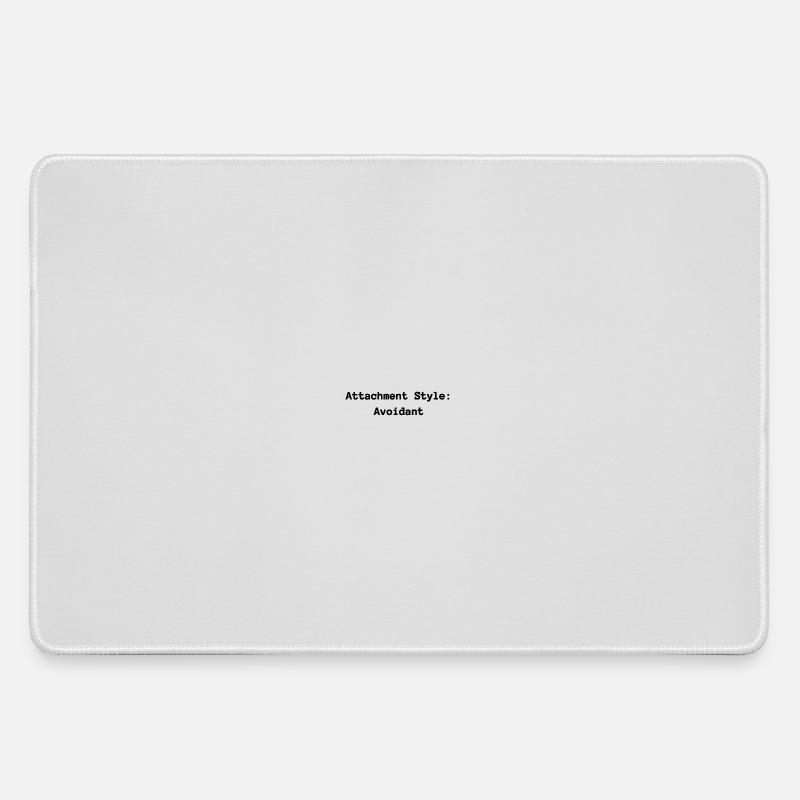 Attachment Style: Avoidant - Large Gaming Mouse Mat - grey