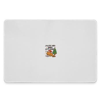 Chat Noël Sage et Gourmand - Grand tapis de souris gamer - bruyère - Devant