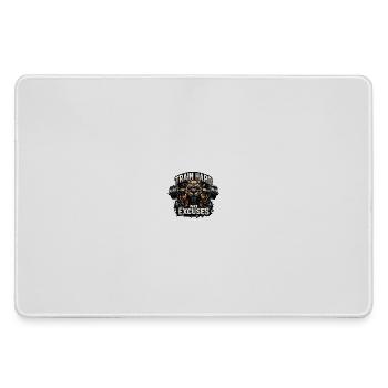 Train Hard Keine Ausreden - Mousepad groß für Gamer - Grau - Vorne