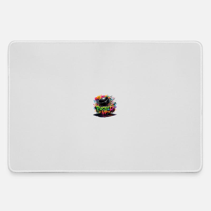 Puck de graffiti complètement déformé - Grand tapis de souris gamer - bruyère