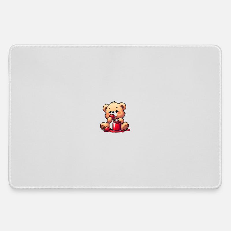 Bear Teddy Bear Bear - Large Gaming Mouse Mat - grey